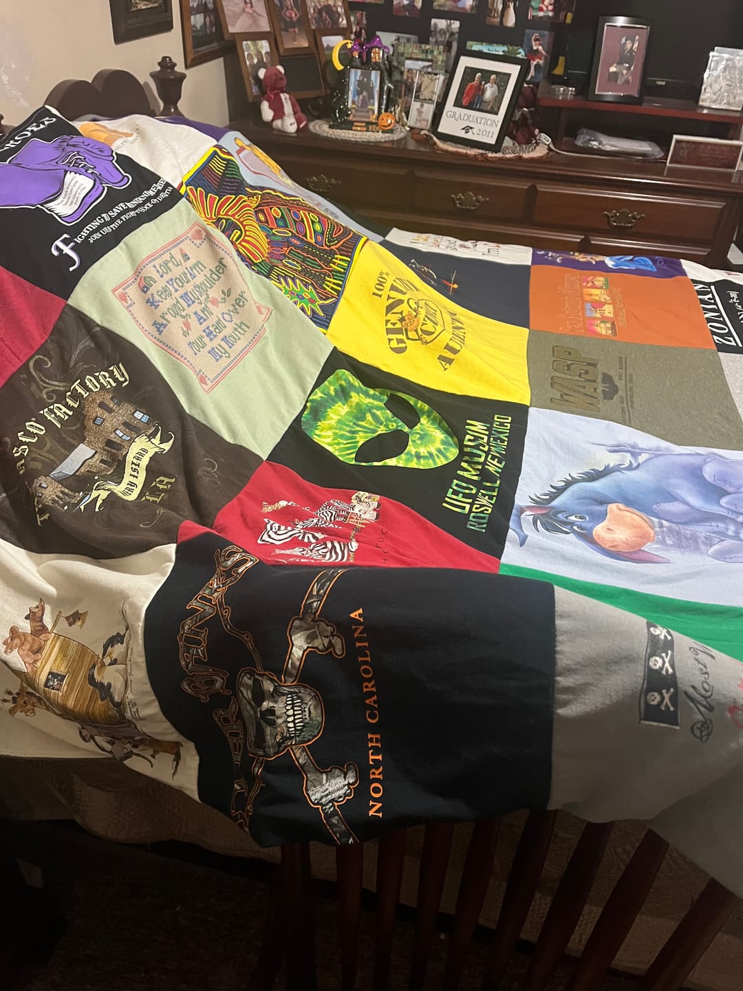 Customer photo review of Project Repat T-Shirt Quilt