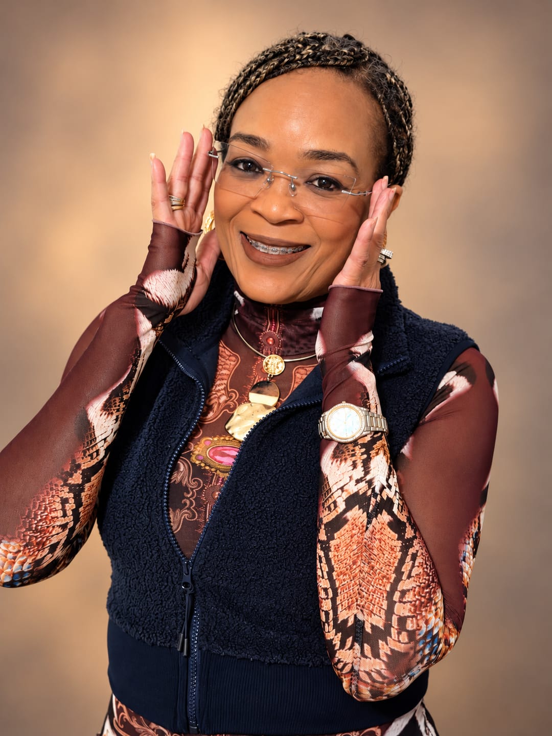 Customer photo review of Fifi Eyeglasses