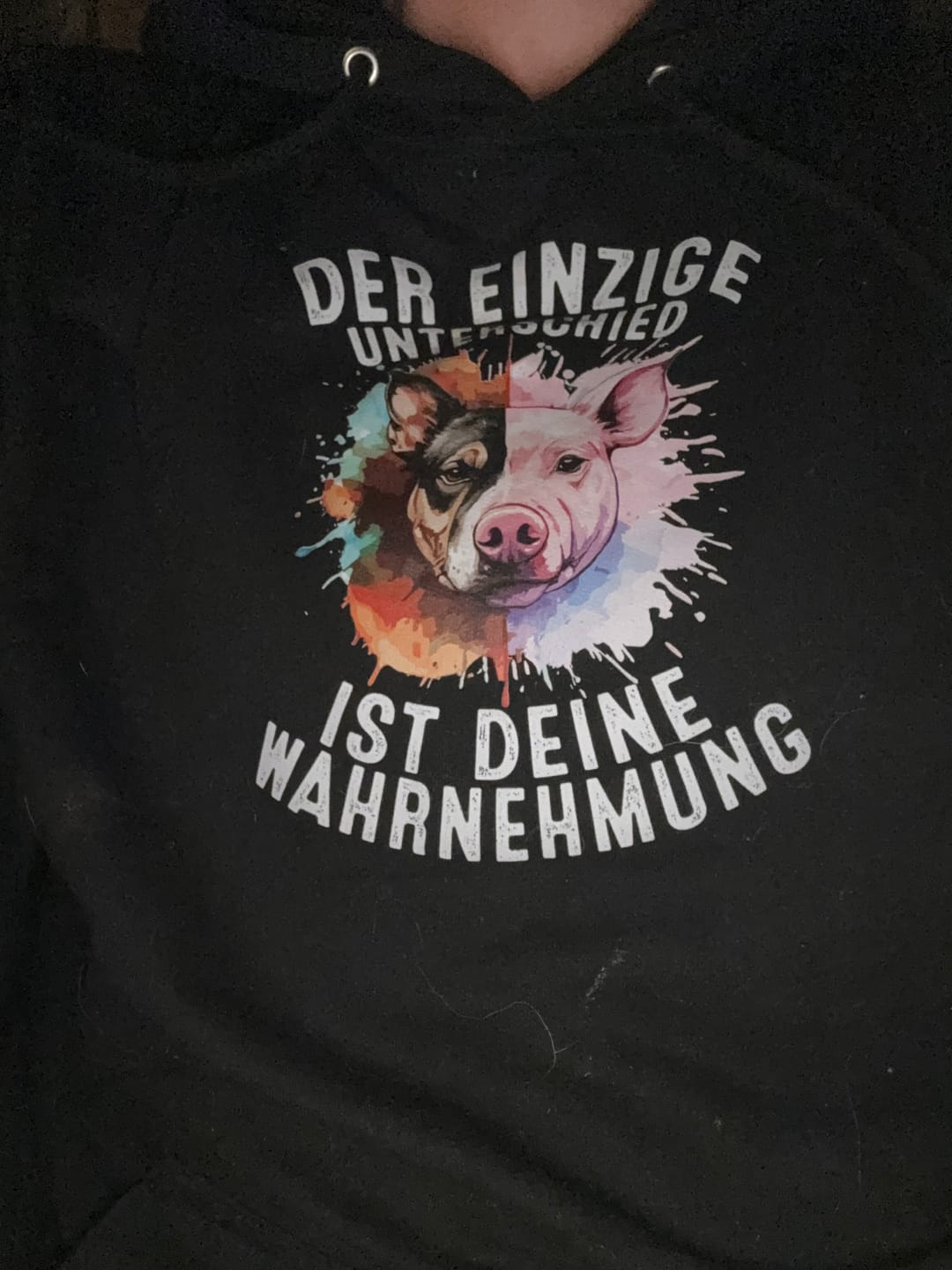 Customer photo review of Deine Wahrnehmung - Classic Hoodie