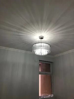 Customer photo review of Glass Rod Cascade Chandelier, Round or Linear, 50–120 cm, LED