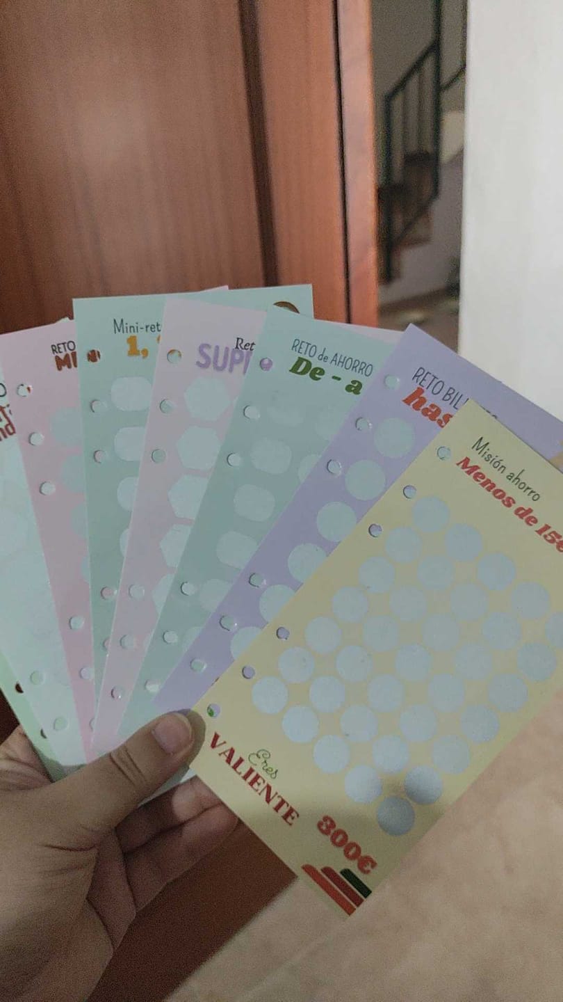 Customer photo review of 20 retos de ahorro de rascar A6