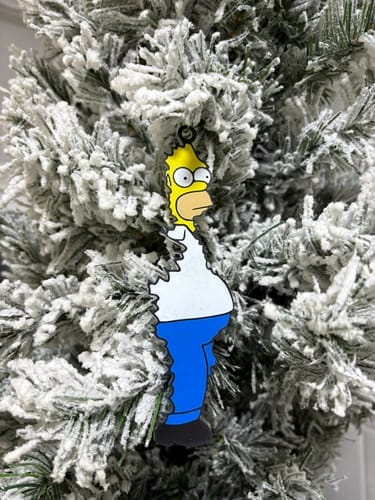 Customer photo review of Homer Hanging Christmas Tree Decoration