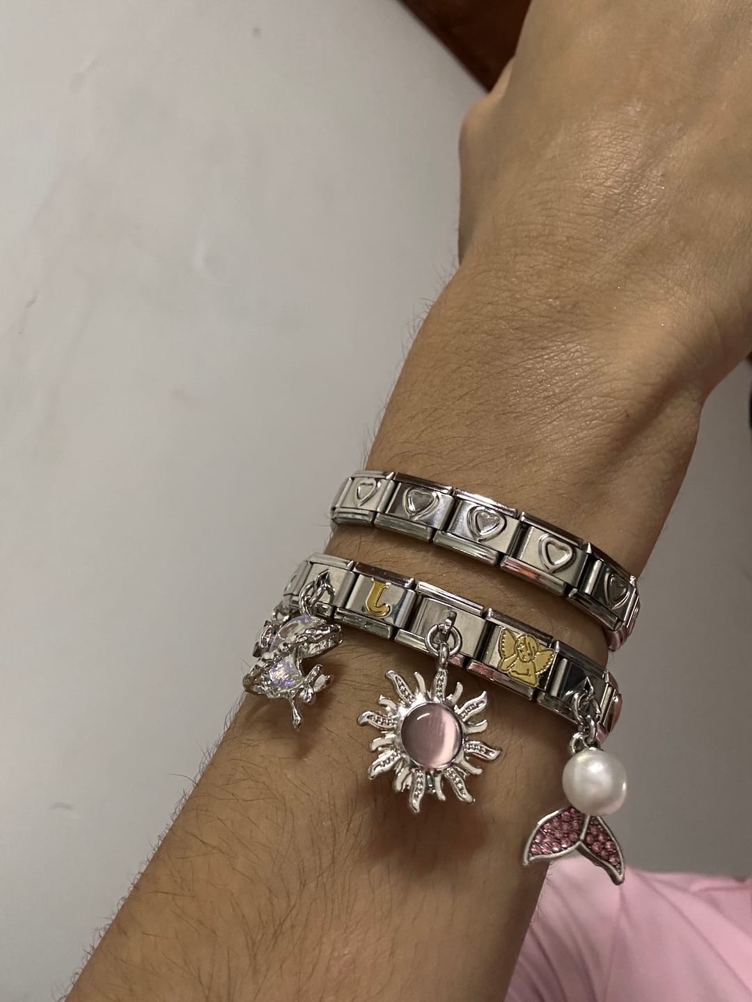 Customer photo review of Pulsera Italiana Clásica para Charms