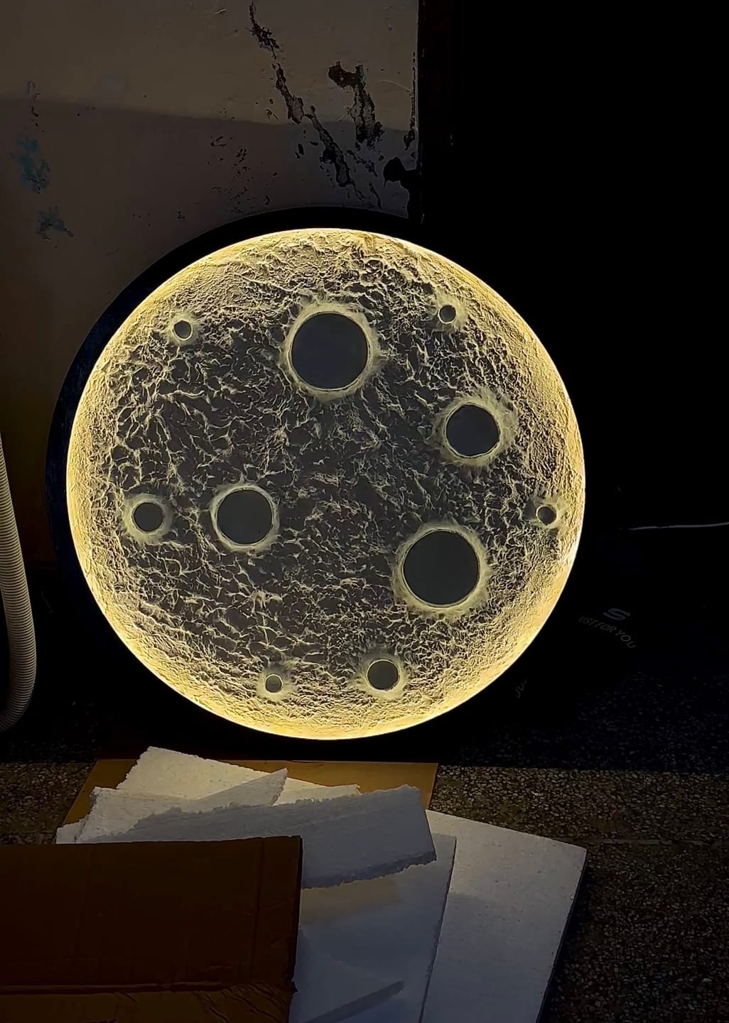 Customer photo review of NEXUS HAND CRAFTED MOON ART