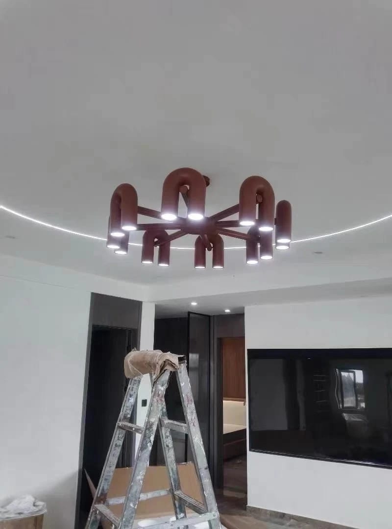 Customer photo review of U-Shaped Arch Chandelier, Integrated LED, 4 to 8 Heads, 60–100 cm