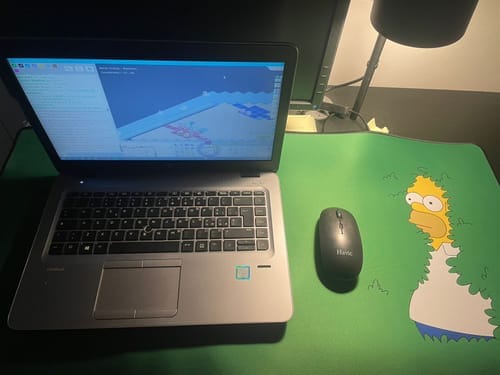 Customer photo review of Homer Desk Mat