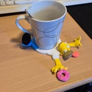 Customer photo review of Homer Coaster STL for 3D Printing