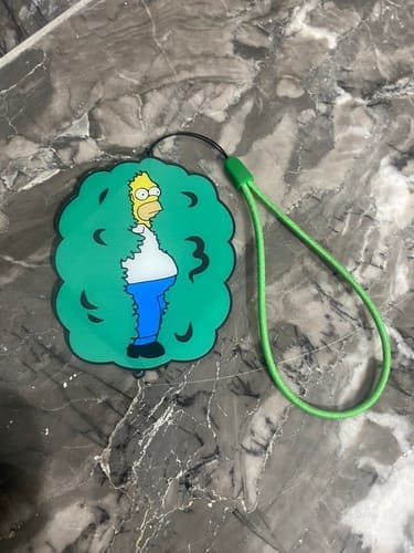 Customer photo review of Homer Car Mirror Hanging