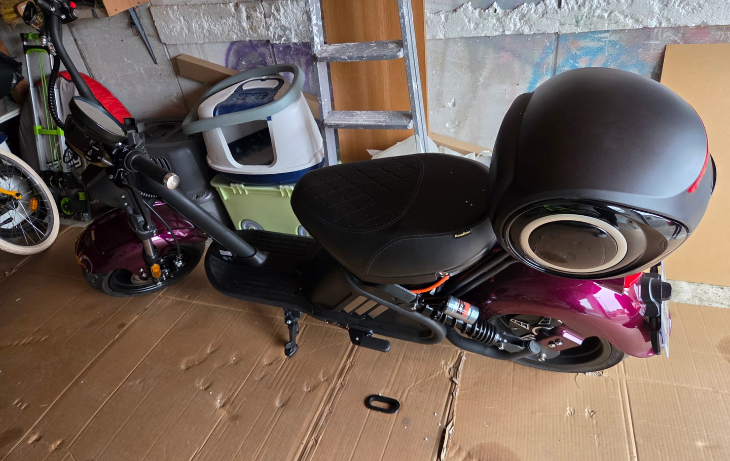 Customer photo review of City Coco trottinette électrique M2 – look chopper, haut de gamme, batterie amovible 30 Ah/40 Ah