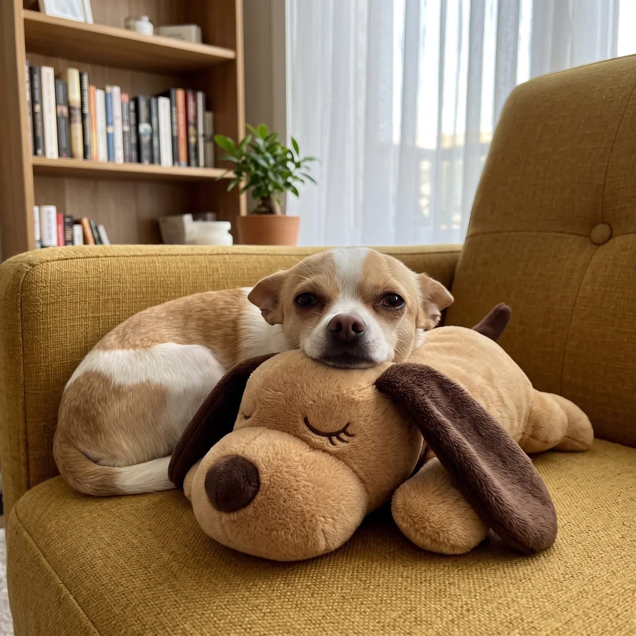 Customer photo review of Heartbeat Pup – Your Dog's Bedtime Buddy