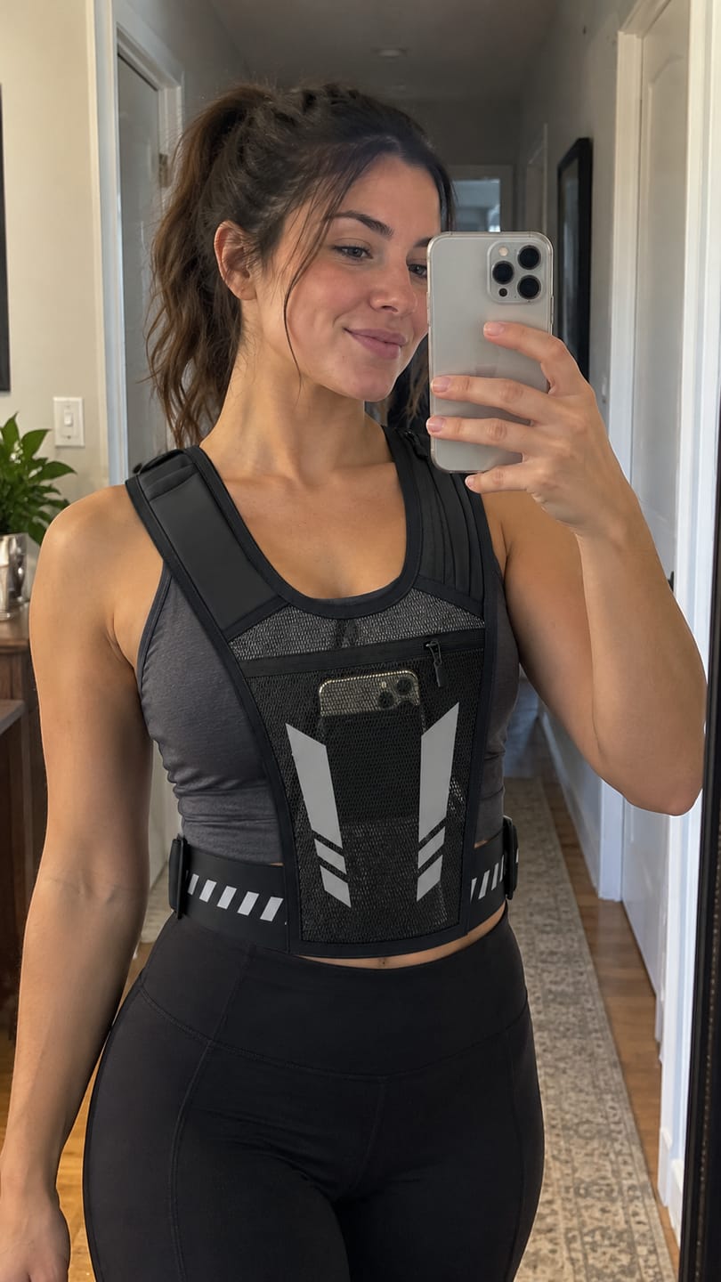 Customer photo review of Chaleco reflectante deportivo