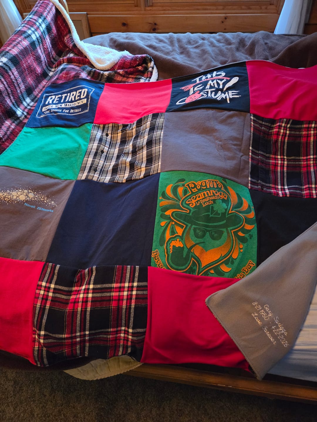 Customer photo review of Project Repat T-Shirt Quilt