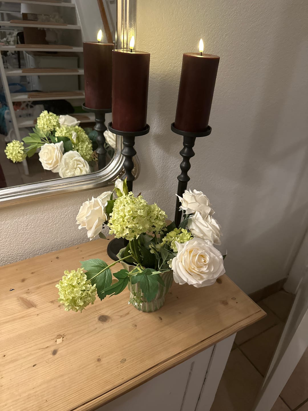 Customer photo review of LED Bloklys Ø 7,5 x 15 cm Bourgogne