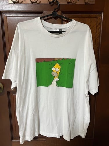Customer photo review of Homer Bushes Unisex White T-Shirt