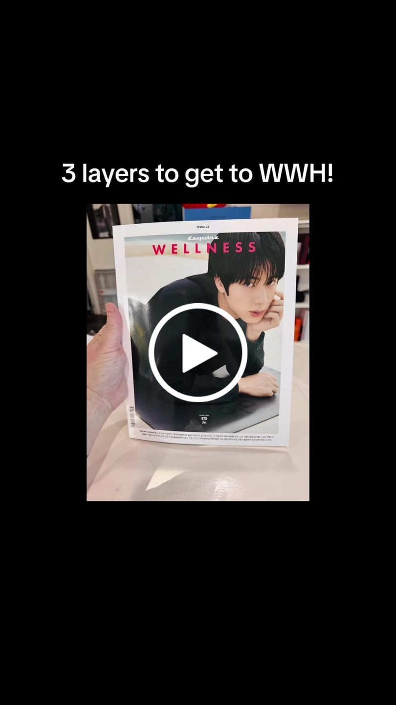 Customer video review of BTS JIN - ESQUIRE WELLNESS BOOK 2026 OCTOBER ISSUE COVER A
