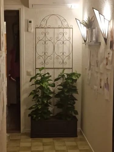 Customer photo review of Fan-Shaped Art Deco Wall Light, Linen Shade, 43 cm Wall Sconce