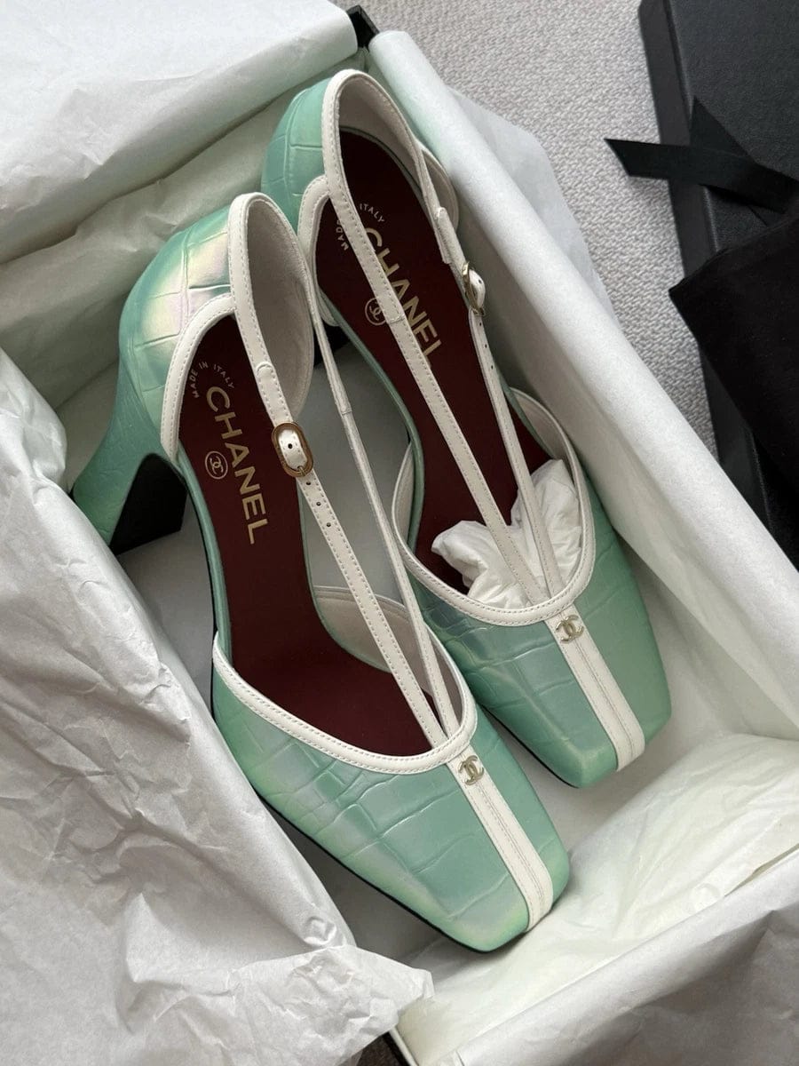 Customer photo review of Chanel 2026 Mary Jane Slingback 85mm Leather 895338