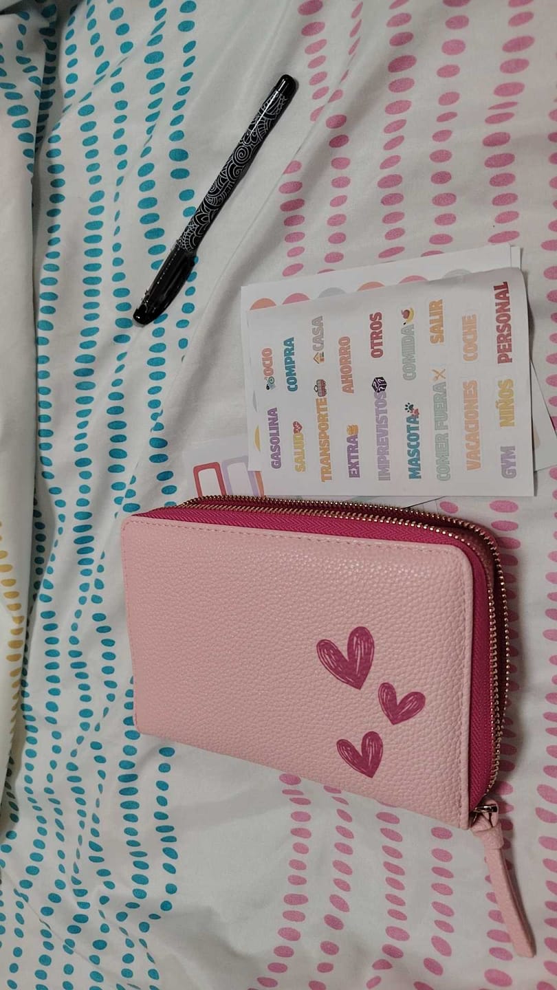 Customer photo review of Libreta de ahorro A7 con cremallera