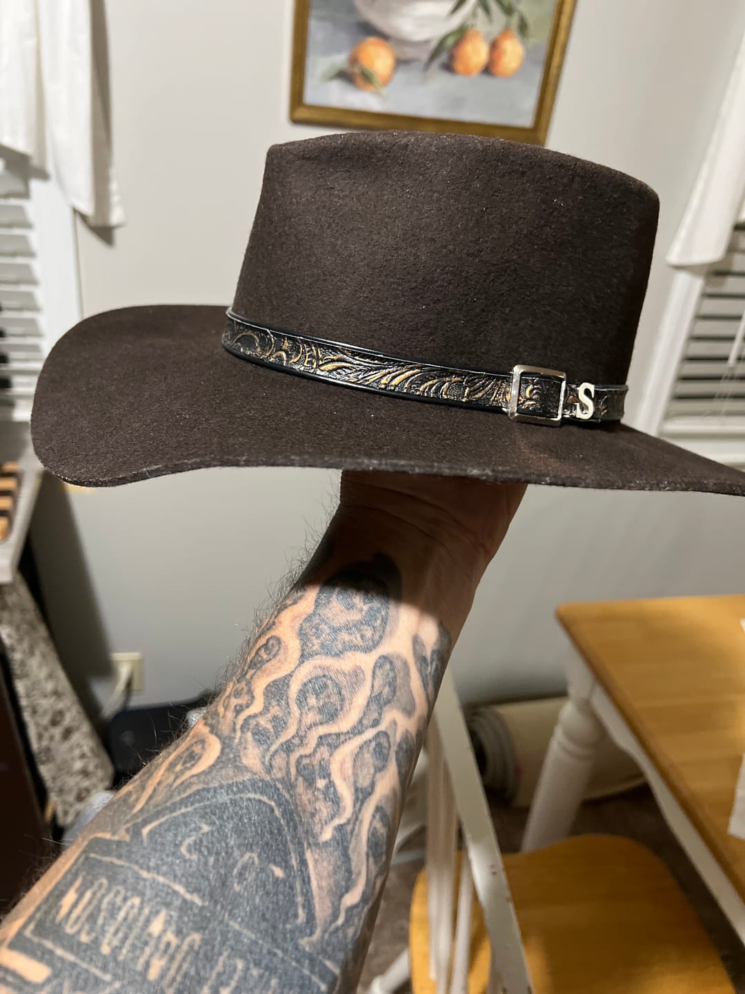 Customer photo review of Stetson Revenger 4X Chocolate Western Cowboy Hat SBRVGR-463422
