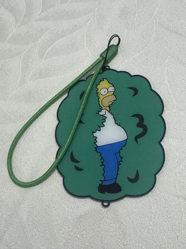 Customer photo review of Homer Car Mirror Hanging