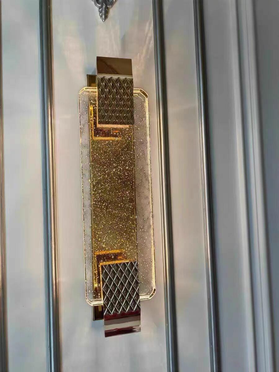 Customer photo review of Bubble Crystal Wall Light, Rose Gold Wall Sconce, Integrated LED