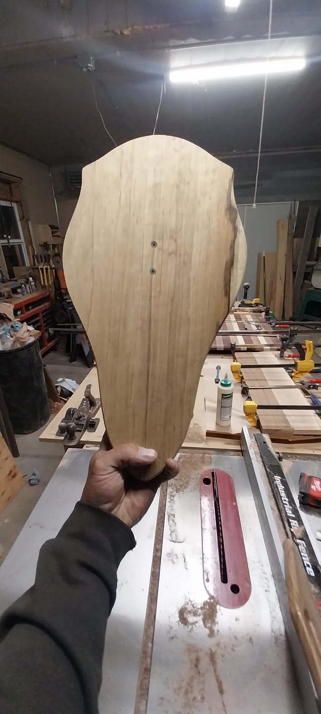 Customer photo review of Award / Taxidermy Mount Plaque Style 4 (Euro Deer) - Acrylic Router Template