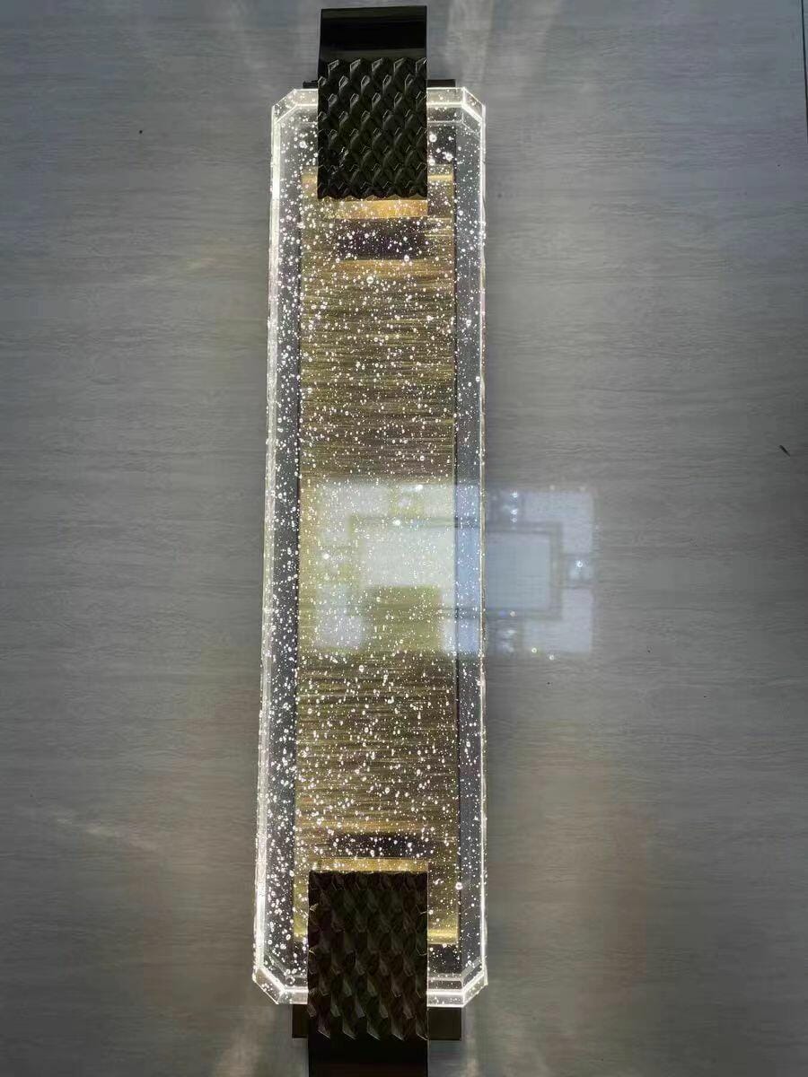 Customer photo review of Bubble Crystal Wall Light, Rose Gold Wall Sconce, Integrated LED