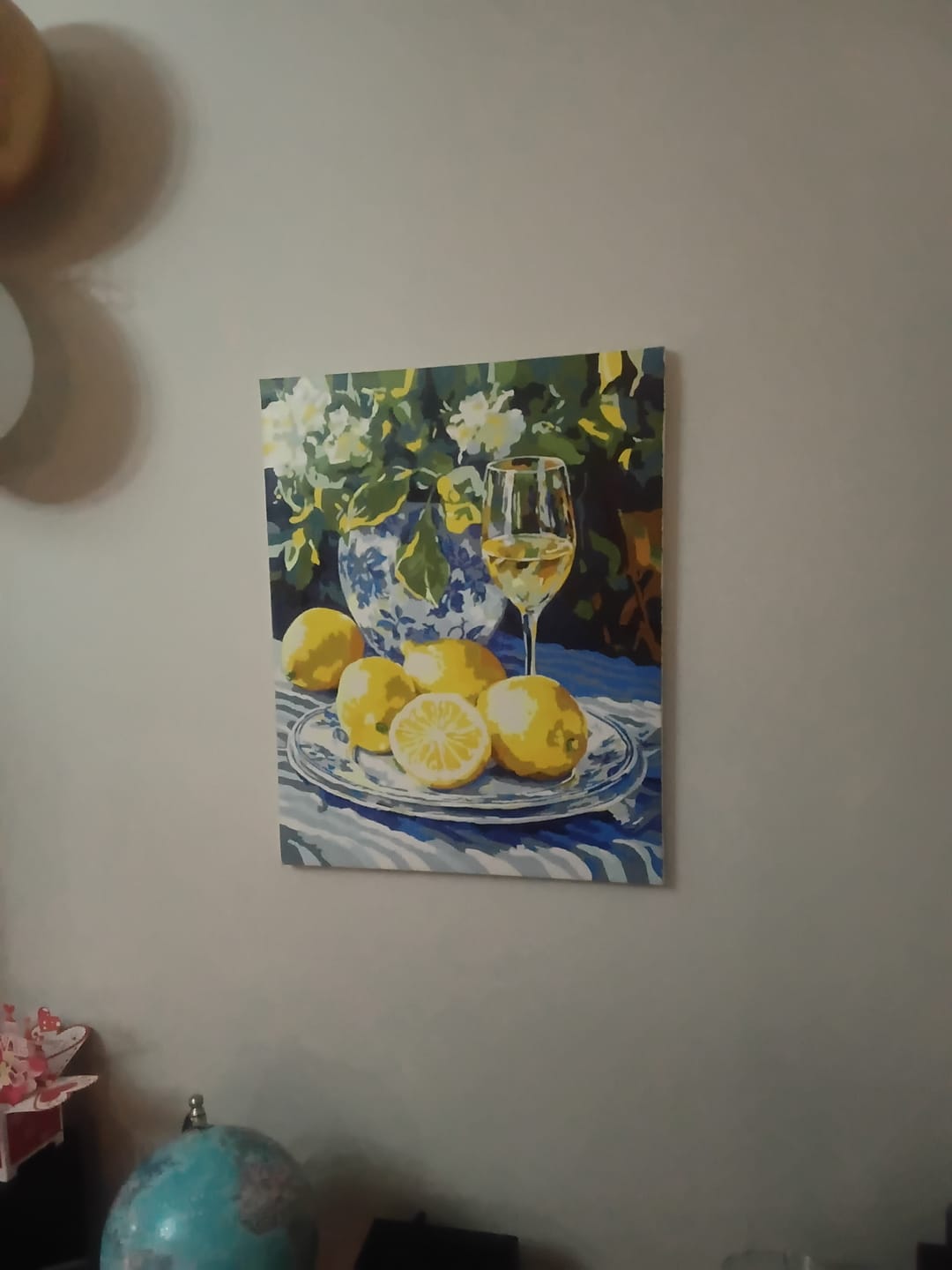 Customer photo review of Lemons and Wine | Paint by Numbers