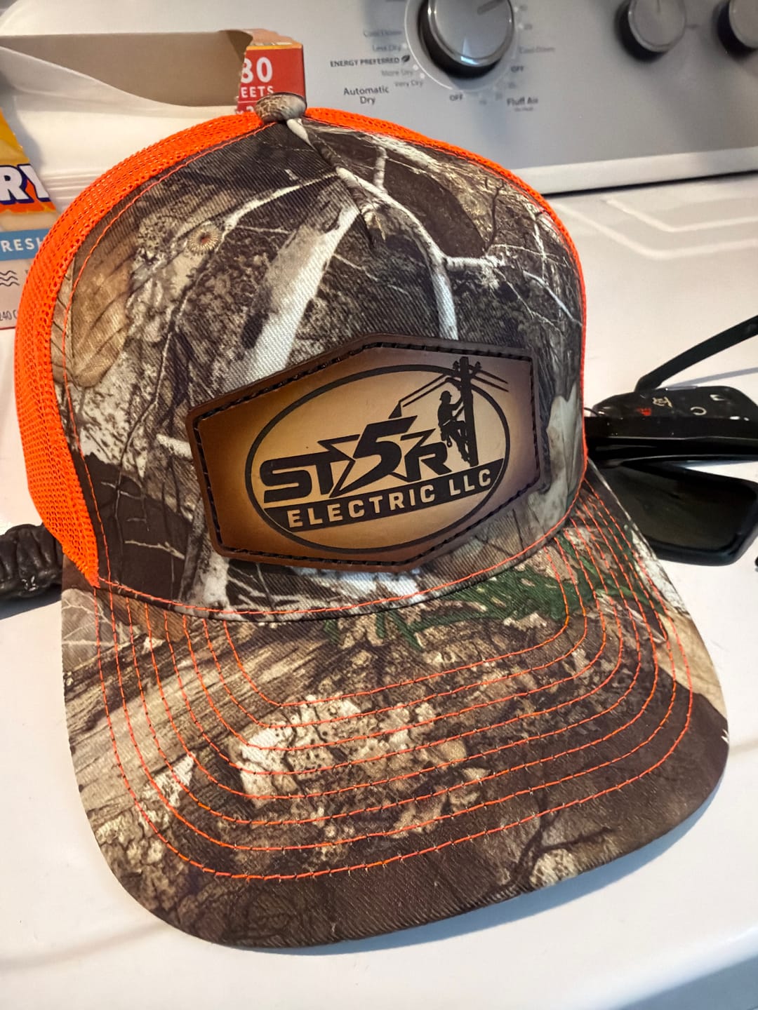 Customer photo review of Richardson 112 Custom Leather Patch Hats
