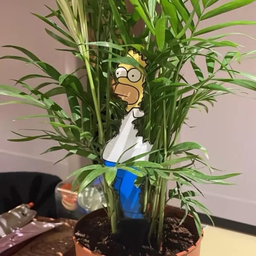 Customer photo review of Homer Plant Stake Sign
