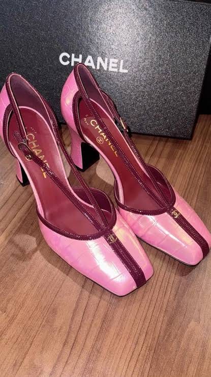 Customer photo review of Chanel 2026 Mary Jane Slingback 85mm Leather 895338