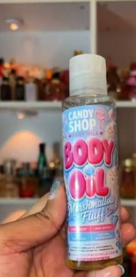 Customer photo review of Marshmallow Fluff Body Oil