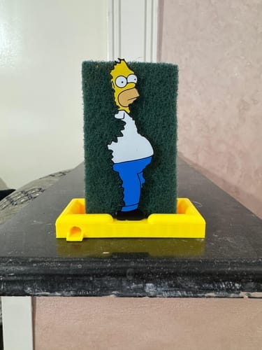 Customer photo review of Homer Sponge Holder