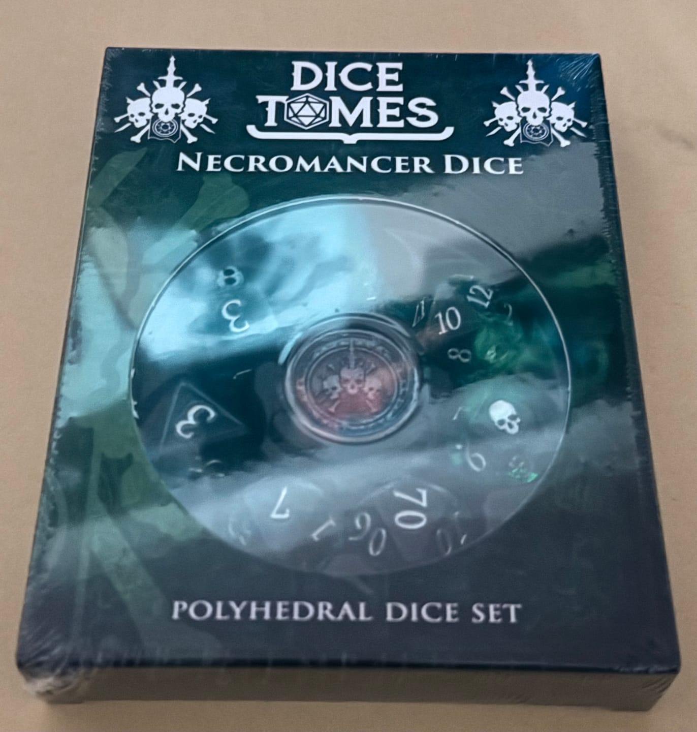Customer photo review of Necromancer Polyhedral Dice Set