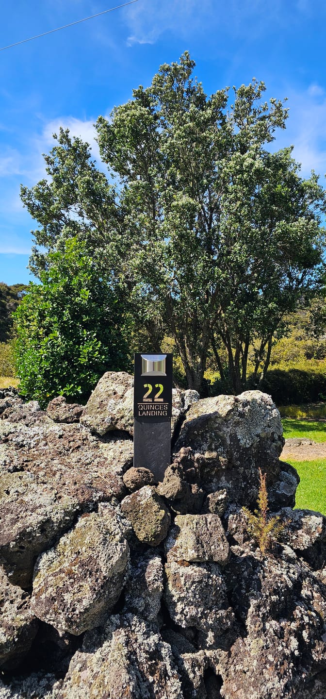 Customer photo review of WhareLite™ | Personalized Address Plaque