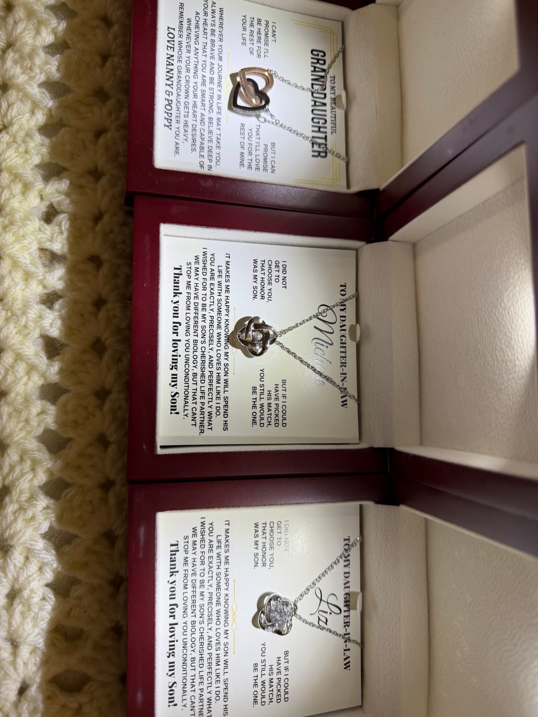 Customer photo review of To My Granddaughter - Personalized Beautiful Gift Set - SS117GM