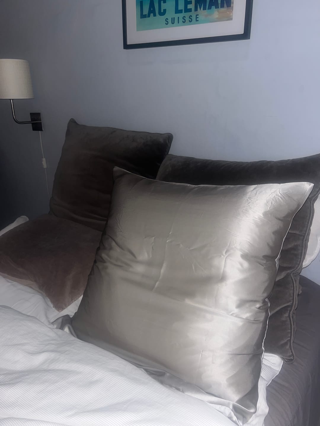 Customer photo review of Silke Pudebetræk (60x63 cm) - Skånsomt betræk godt for hud og hår