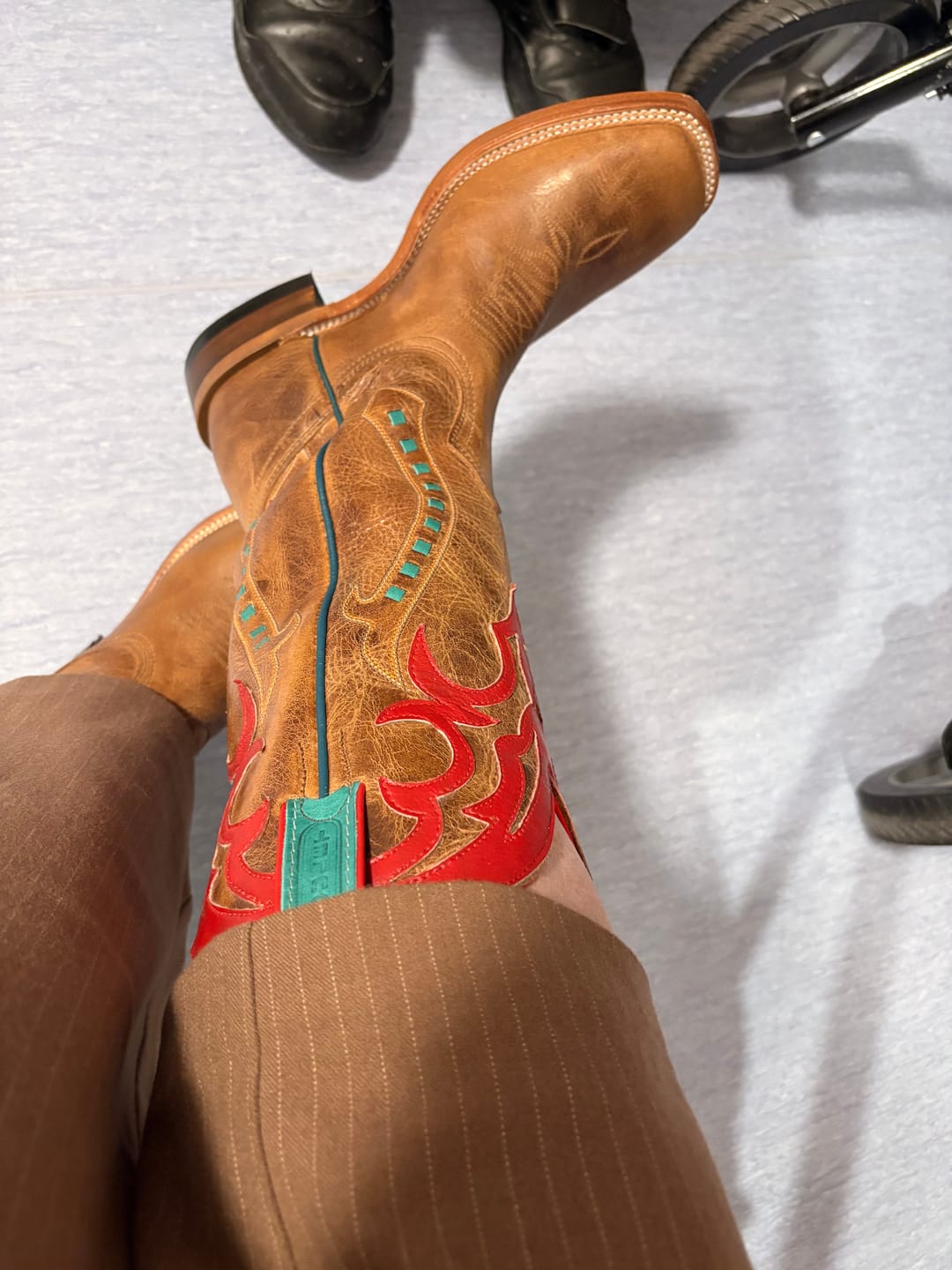 Customer photo review of Boulet Women's Western Turqueza Cowgirl Boot