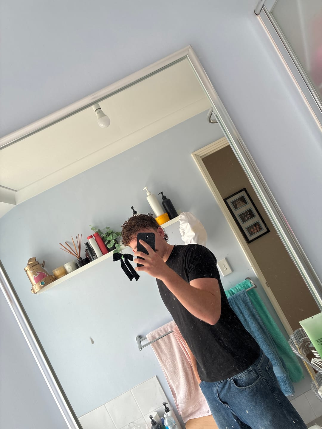 Customer photo review of Fitted Tee - Black