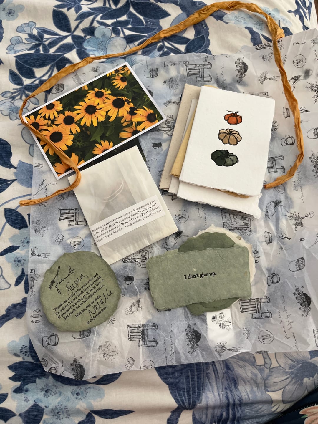 Customer photo review of Monthly Artisan Card Subscription