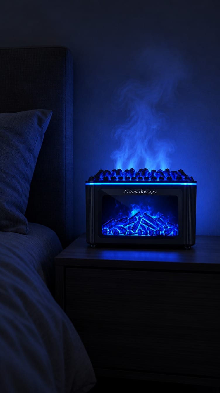 Customer photo review of Humidificador Chimenea Efecto Llama