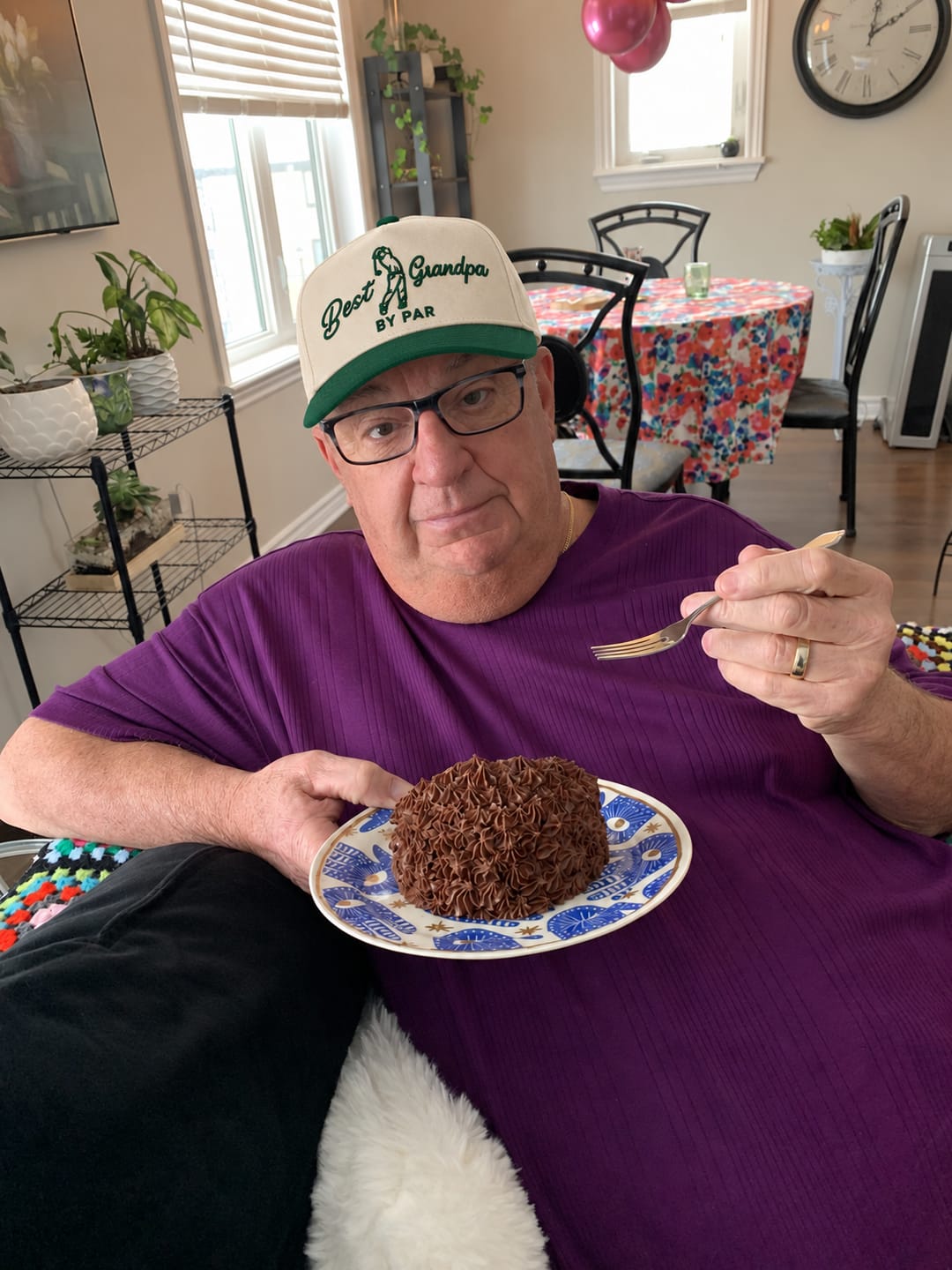 Customer photo review of Best Grandpa By Par Embroidered Snapback Hat – Funny Golf Gift for Grandpa