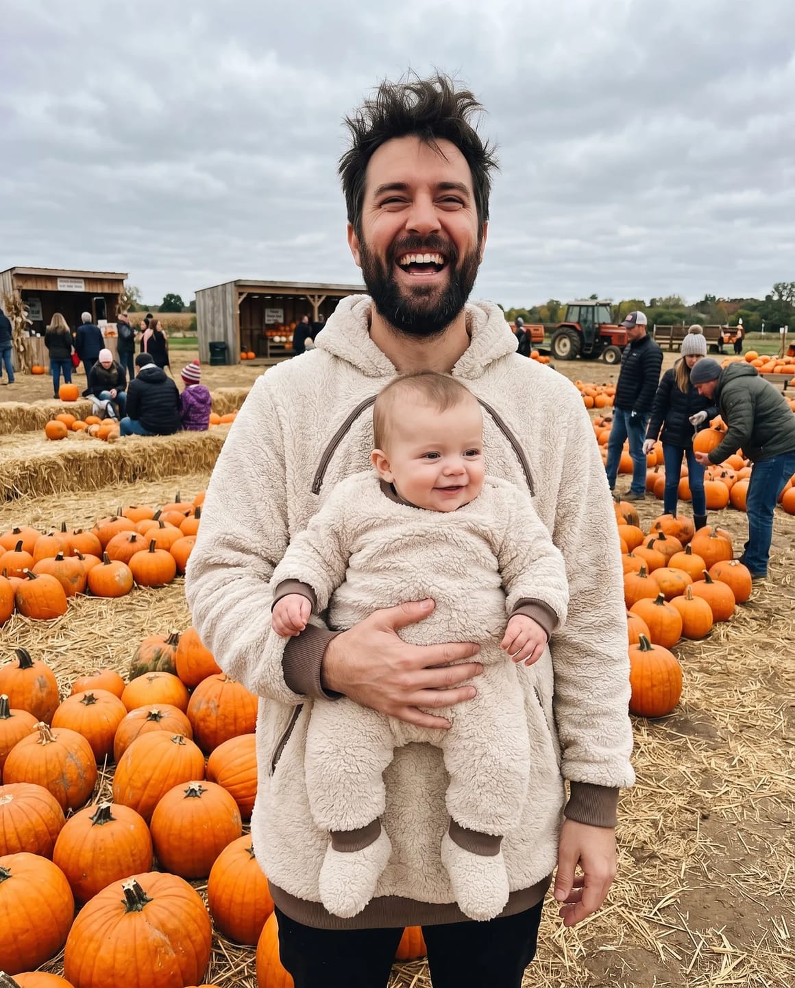 Customer photo review of Pouchie™ – Baby Carrier Hoodie