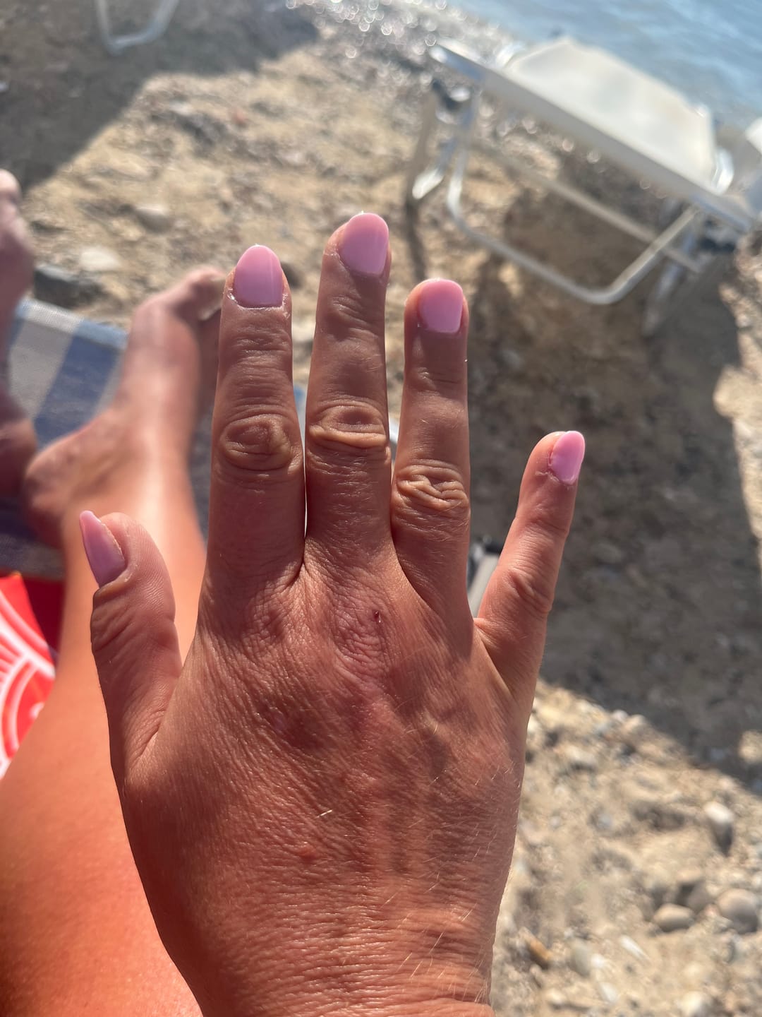 Customer photo review of Baby Pink Dipping Powder