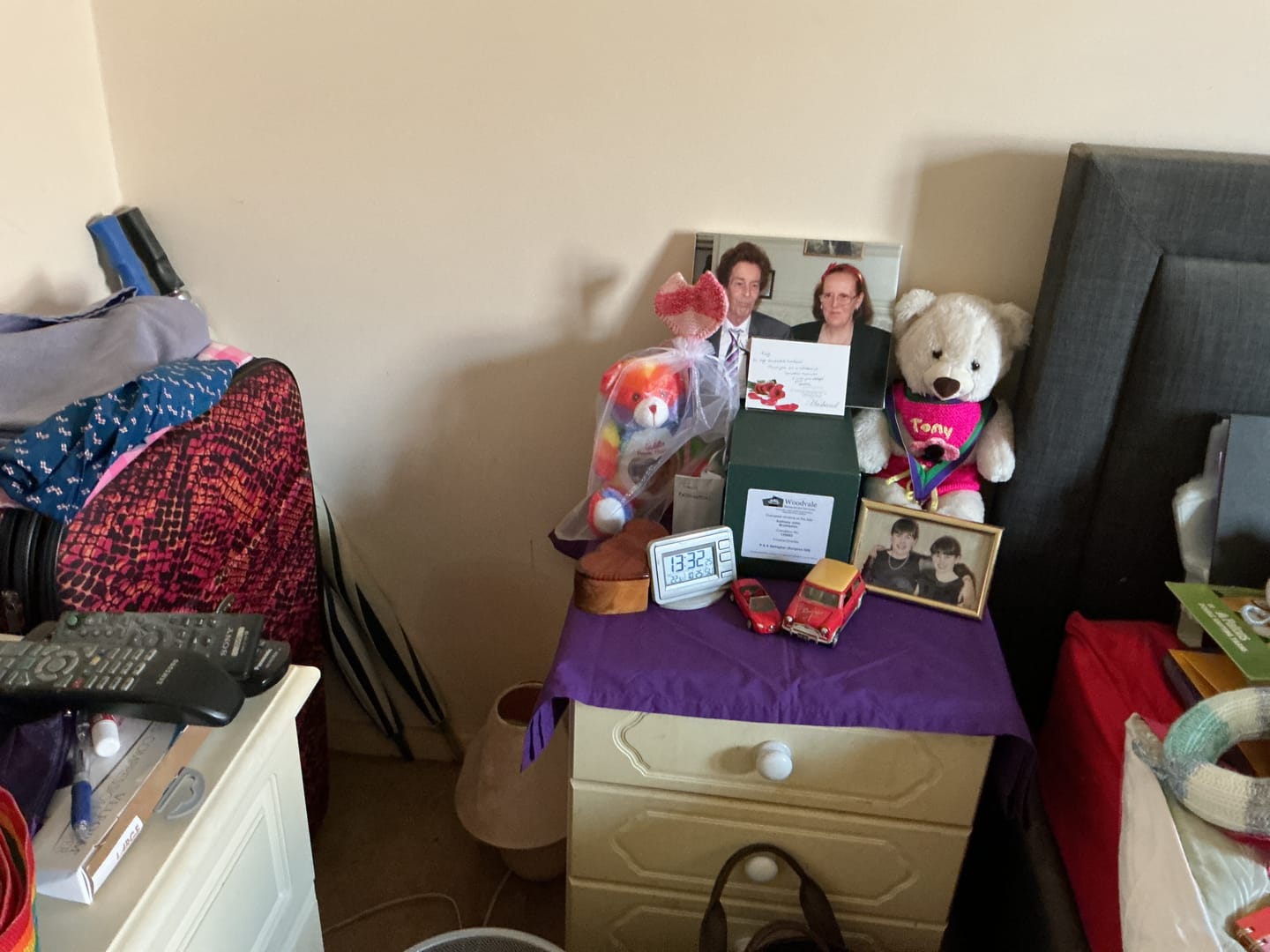 Customer photo review of A Cuddle from Heaven Personalised Photo Teddy Bear