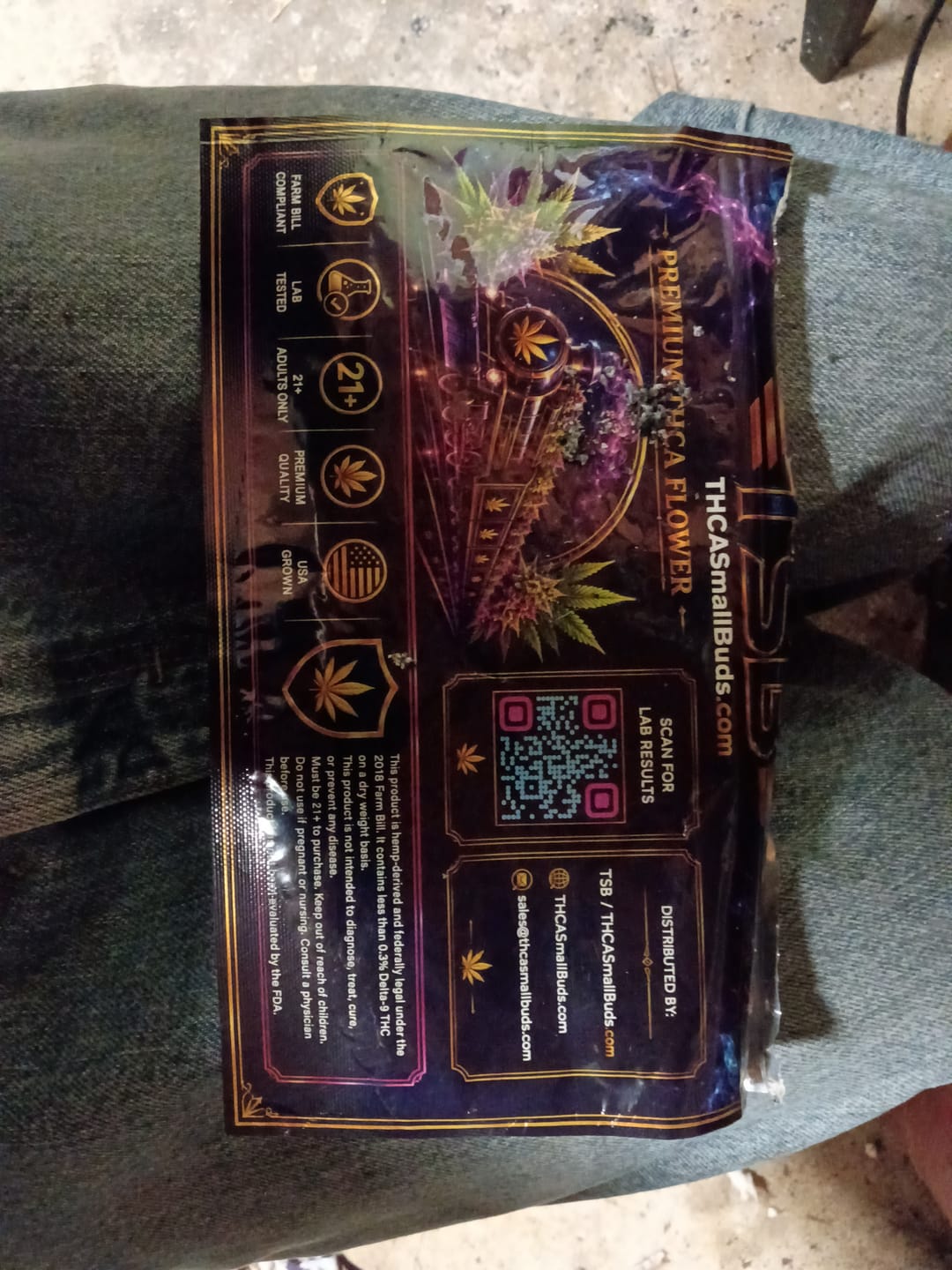 Customer photo review of Tropicana Cherry THCA Flower