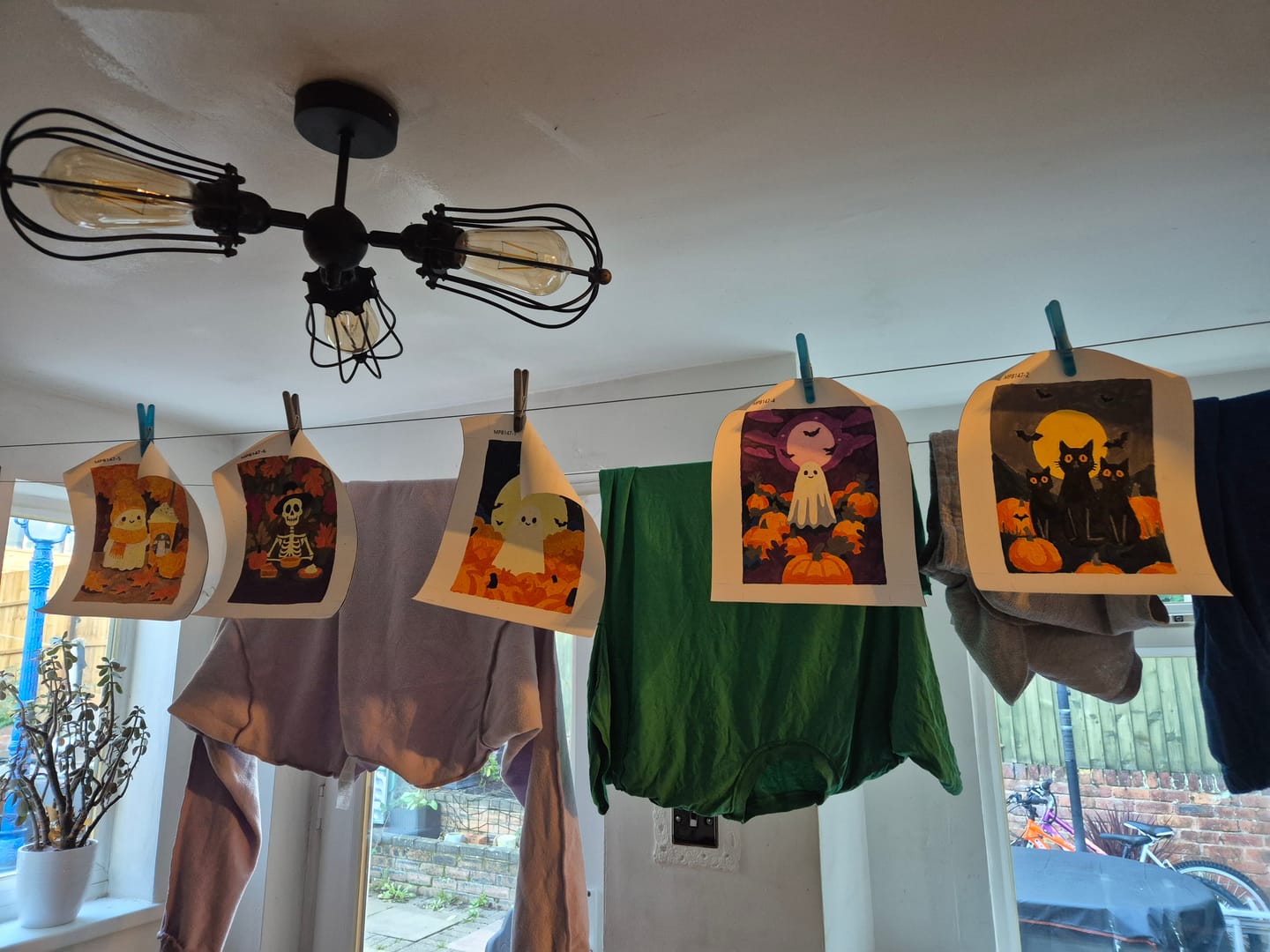 Customer photo review of 6 Mini Paintings - Spooky Autumn Set