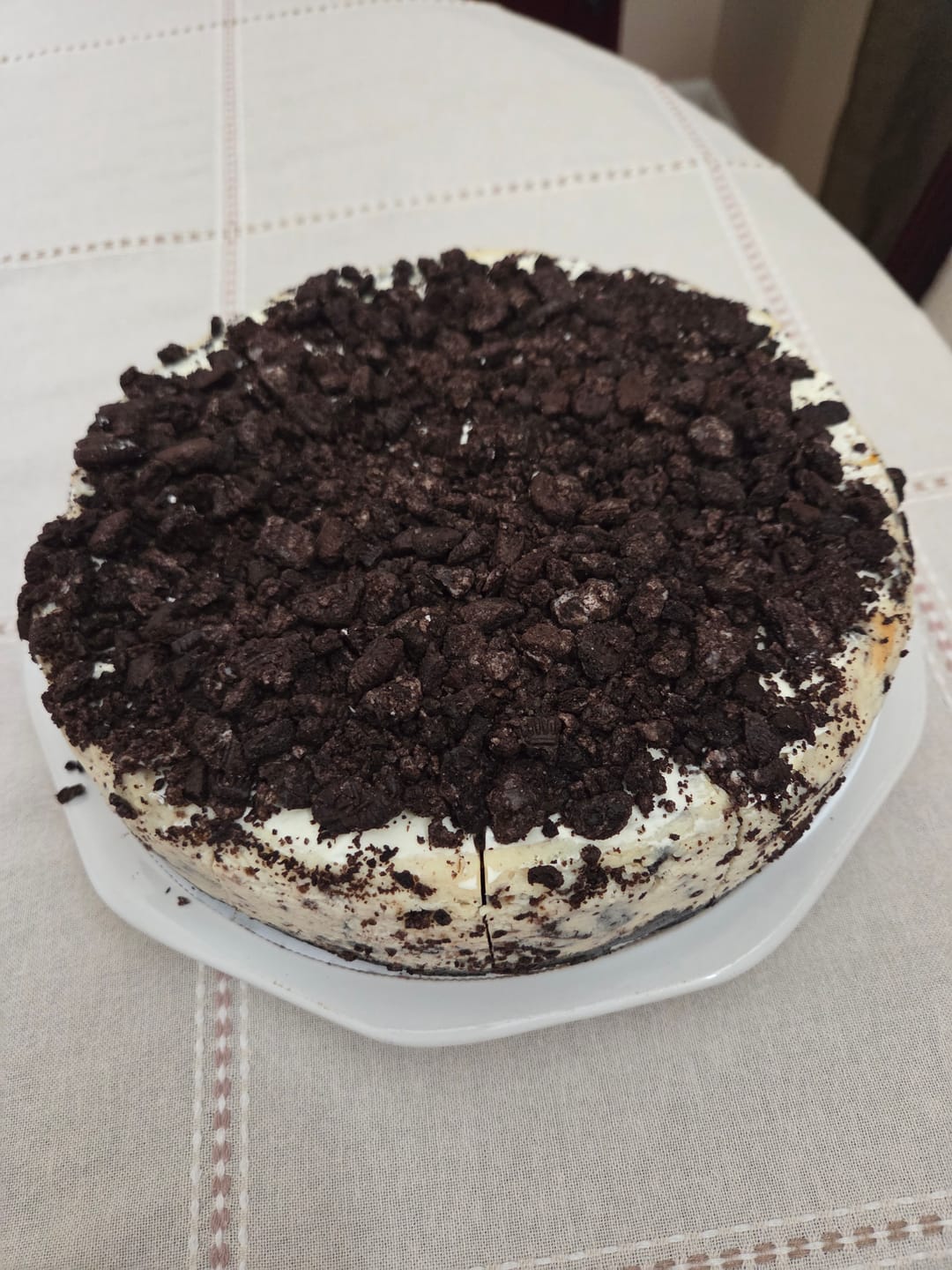 Customer photo review of Oreo Cheesecake