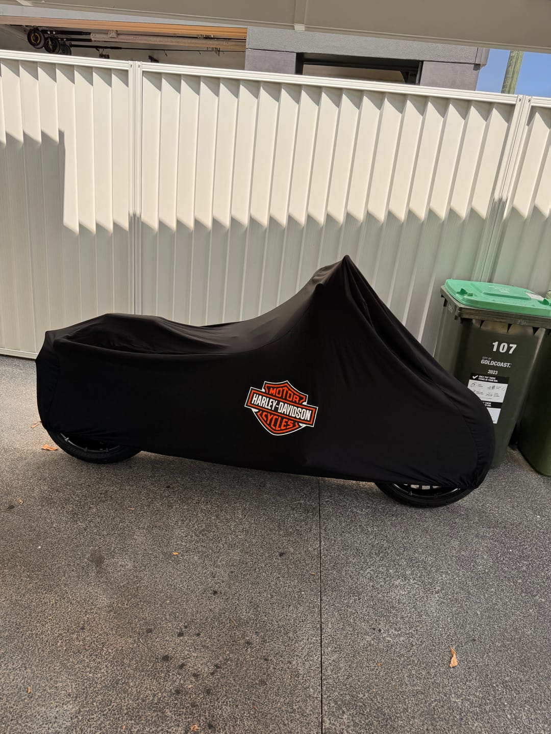 Customer photo review of Indoor Custom Motorcycle Covers