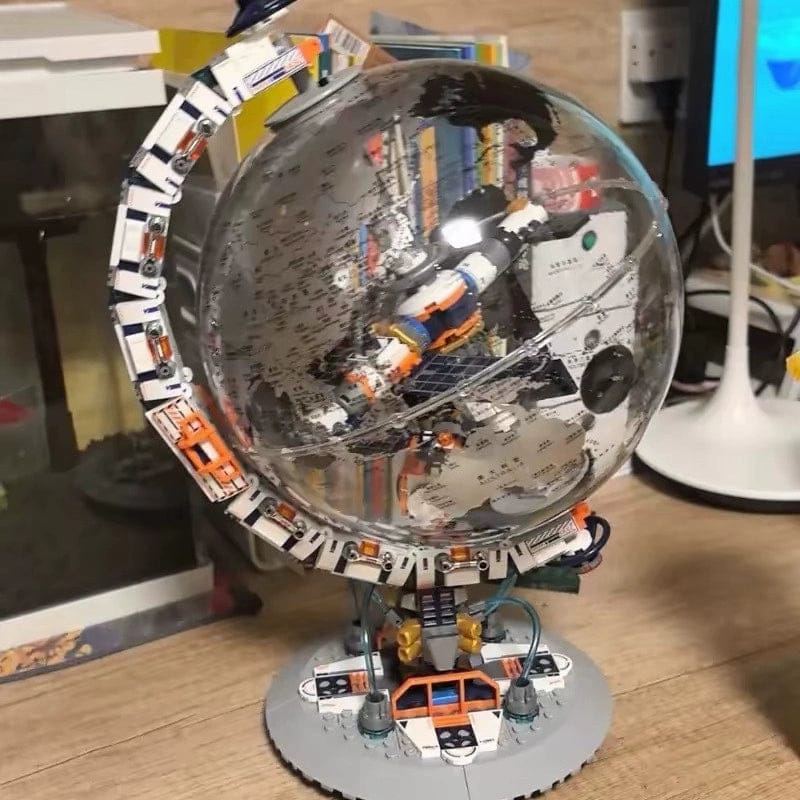 Customer photo review of Breaking Dawn Globe DIY Puzzle Assembling Toys Boys Gift Building Blocks Sets